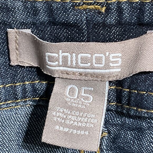 Chico's Classic Straight Jeans Blue Cotton Blend 29" Inseam - Picture 9 of 9